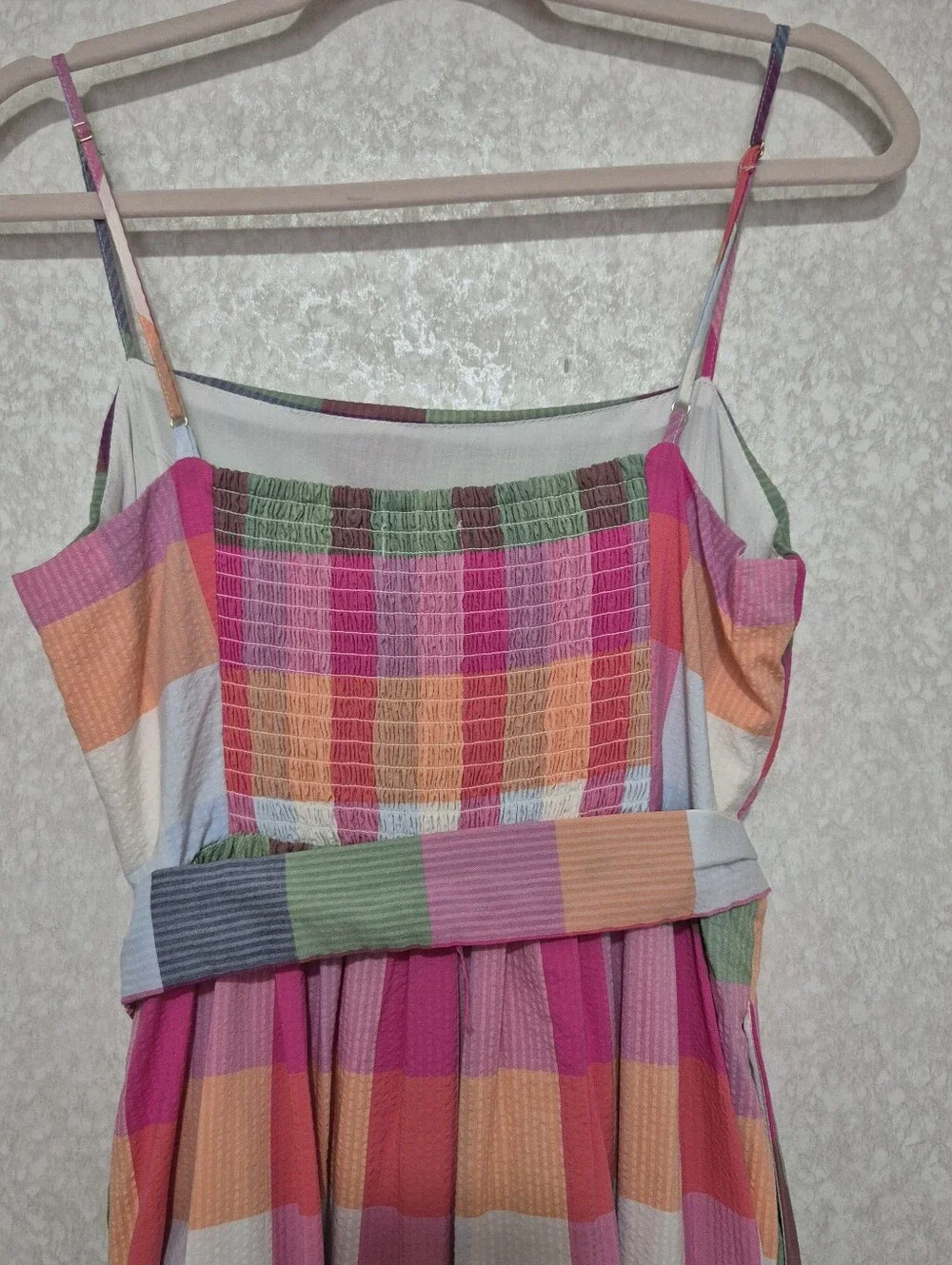 NWT KATE SPADE X TARGET Multi-Color Checkered Spaghetti Strap Dress-Size:S